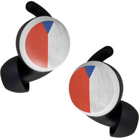 Czech Republic Flag Distressed Google Pixel Buds Skin